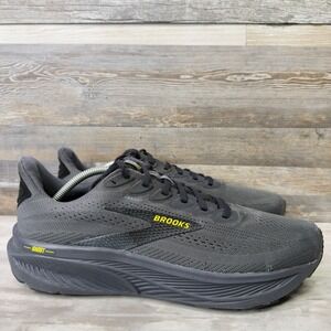 Brooks Ghost 17 Mens Size 12.5 Black Yellow Athletic Road Running Shoes Sneakers